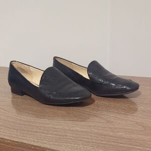 Nine West Black Leather Loafers